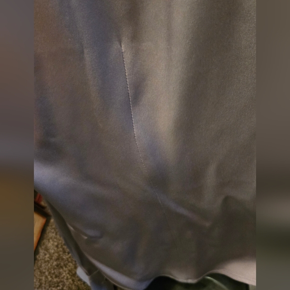 Armani Collezioni steel Chic silk Blouse sz12 - Picture 7 of 8